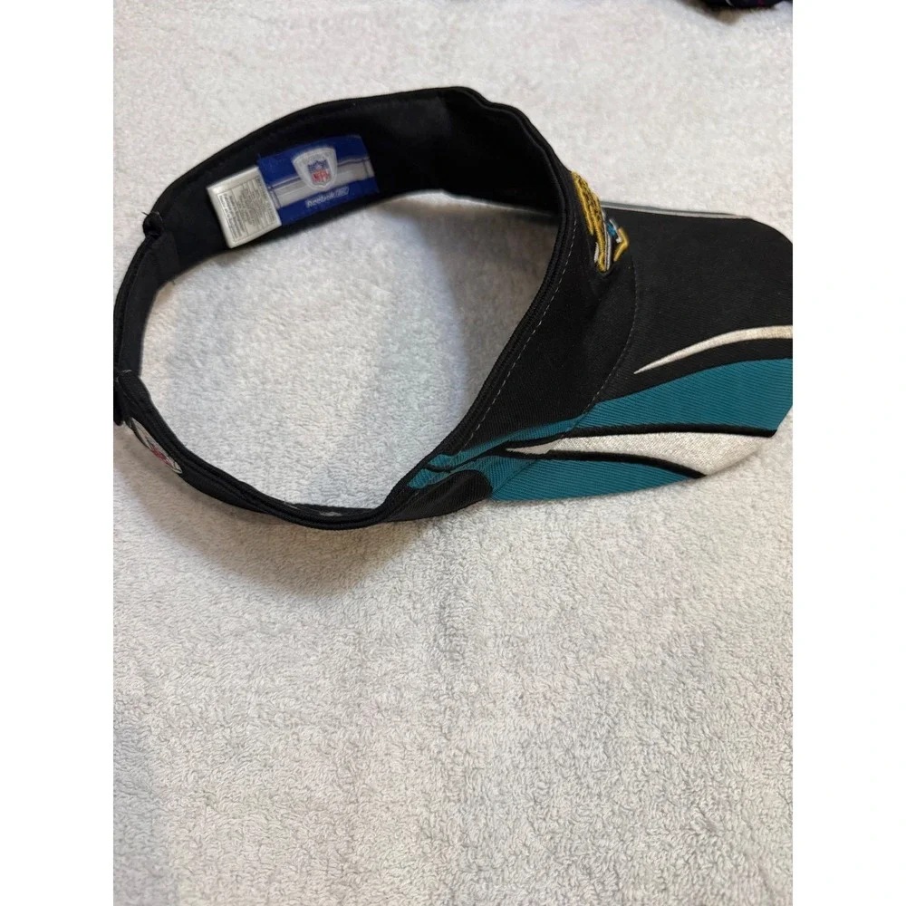Reebok Jacksonville Jaguars NFL Equipment Visor Black Teal White Adjustable Hat